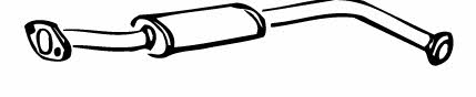 Central silencer Renault: 70406 Walker Central silencer