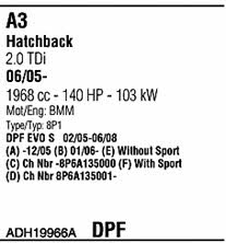 ADH19966A Walker Exhaust system