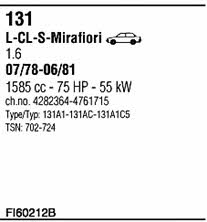  FI60212B Exhaust system FI60212B