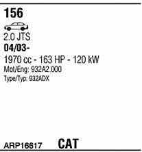 ARP16617 Walker Exhaust system