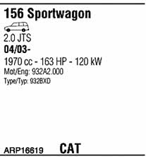 ARP16619 Walker Exhaust system