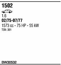 BW30532 Walker Exhaust system