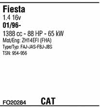 FO20284 Walker Exhaust system