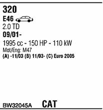  BW32045A Exhaust system BW32045A