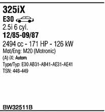 BW32511B Walker Exhaust system