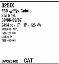 BW32516B Walker Exhaust system
