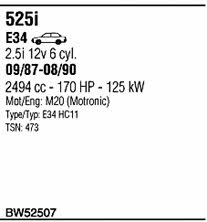 BW52507 Walker Exhaust system