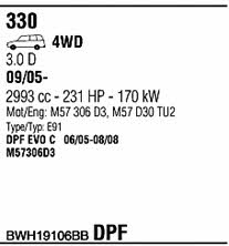 BWH19106BB Walker Exhaust system