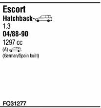 Walker FO31277 Exhaust system FO31277