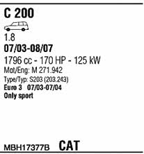 Walker MBH17377B Exhaust system MBH17377B MBH17377B Walker Exhaust system