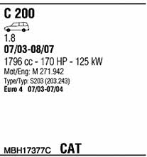 Walker MBH17377C Exhaust system MBH17377C MBH17377C Walker Exhaust system