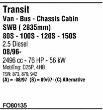  FO80135 Exhaust system FO80135