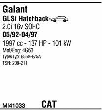 MI41033 Walker Exhaust system