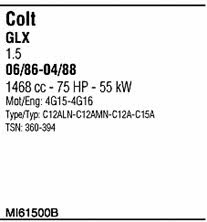 Walker MI61500B Exhaust system MI61500B MI61500B Walker Exhaust system