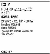  CI50167 Exhaust system CI50167