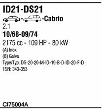  CI75004A Exhaust system CI75004A