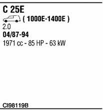  CI98119B Exhaust system CI98119B
