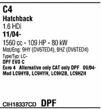  CIH18337CD Exhaust system CIH18337CD