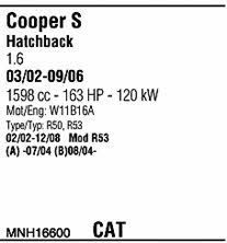 MNH16600 Walker Exhaust system