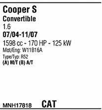MNH17818 Walker Exhaust system