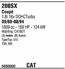 NI50002 Walker Exhaust system