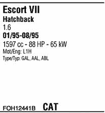 FOH12441B Walker Exhaust system