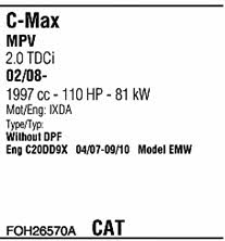 FOH26570A Walker Exhaust system