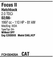 FOH30405A Walker Exhaust system