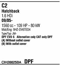 Walker CIH26625BA Exhaust system CIH26625BA CIH26625BA Walker Exhaust system