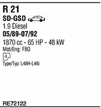 Walker RE72122 Exhaust system RE72122