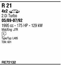 Walker RE72132 Exhaust system RE72132