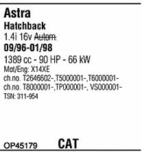 OP45179 Walker Exhaust system
