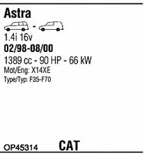 Walker OP45314 Exhaust system OP45314 OP45314 Walker Exhaust system