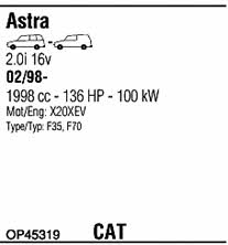 Walker OP45319 Exhaust system OP45319 OP45319 Walker Exhaust system