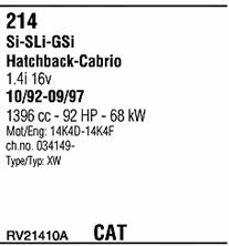 RV21410A Walker Exhaust system