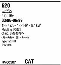 RV60507 Walker Exhaust system
