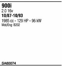  SA60074 Exhaust system SA60074
