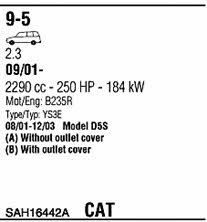 SAH16442A Walker Exhaust system