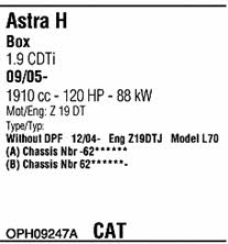 OPH09247A Walker Exhaust system