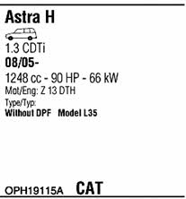 OPH19115A Walker Exhaust system
