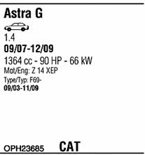 OPH23685 Walker Exhaust system