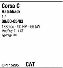 OPT15295 Walker Exhaust system