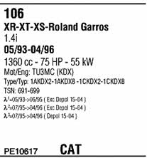PE10617 Walker Exhaust system
