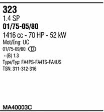 MA40003C Walker Exhaust system