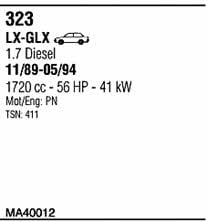  MA40012 Exhaust system MA40012
