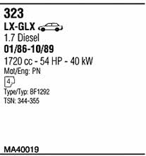  MA40019 Exhaust system MA40019