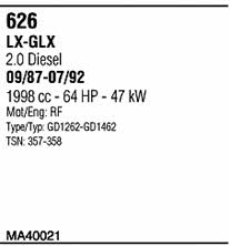 MA40021 Exhaust system MA40021