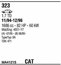 MA41215 Walker Exhaust system
