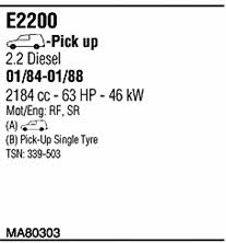  MA80303 Exhaust system MA80303