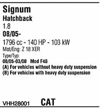 VHH28001 Walker Exhaust system
